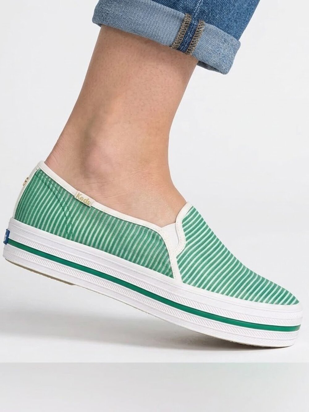 3 Day Sale! Kate Spade New York Keds X Triple Decker Striped Sneakers Size 7